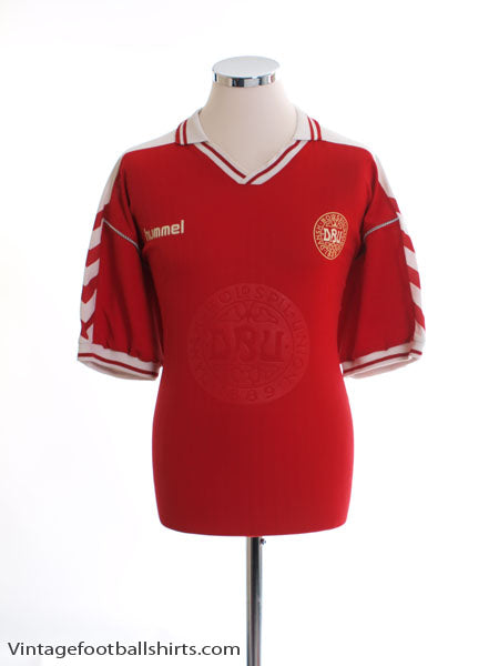 1998-00 Denmark Home Shirt L Football Shirt