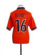1998-00 Holland Home Shirt Davids #16 L Football Shirt