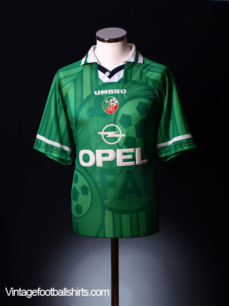 1998-00 Ireland Home Shirt Y Football Shirt