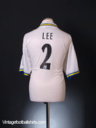 1998-00 Leeds Home Shirt Lee #2 L Football Shirt