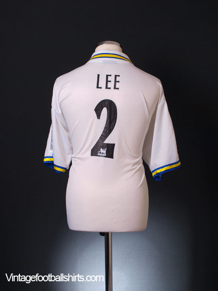 1998-00 Leeds Home Shirt Lee #2 L Football Shirt