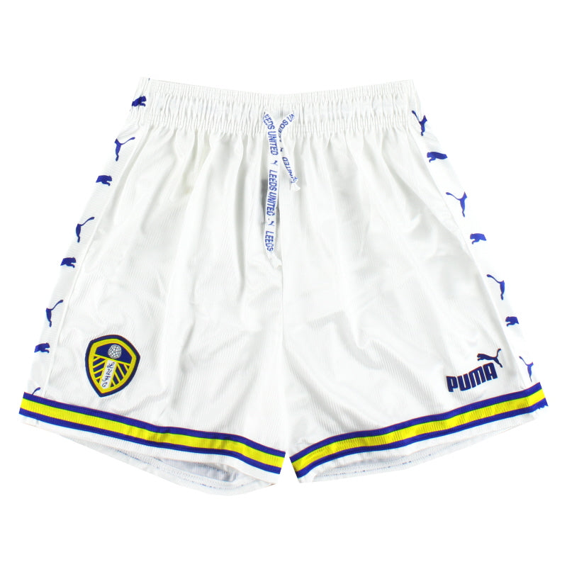 1998-00 Leeds Puma Home Shorts *Mint* XL Football Shorts