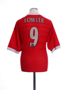 1998-00 Liverpool Home Shirt Fowler #9 L Football Shirt
