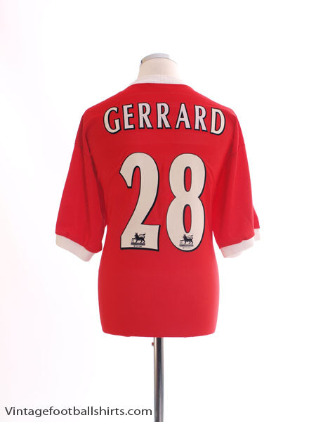 1998-00 Liverpool Home Shirt Gerrard #28 *BNWT* L Football Shirt