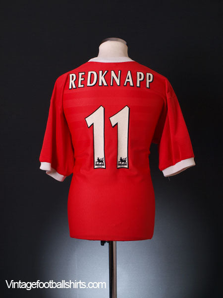 1998-00 Liverpool Home Shirt Redknapp #11 L Football Shirt