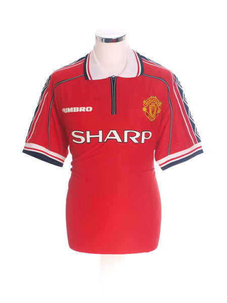 1998-00 Manchester United Home Shirt L Football Shirt