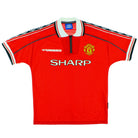 1998-00 Manchester United Umbro Home Shirt L Football Shirt