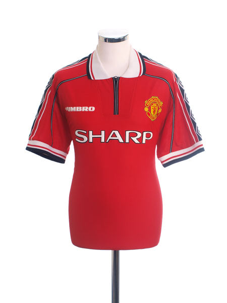 1998-00 Manchester United Home Shirt L Football Shirt