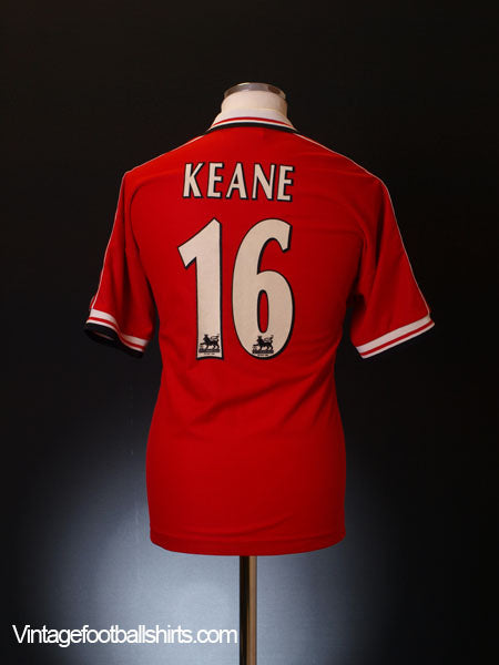 1998-00 Manchester United Home Shirt Keane #16 XXL Football Shirt