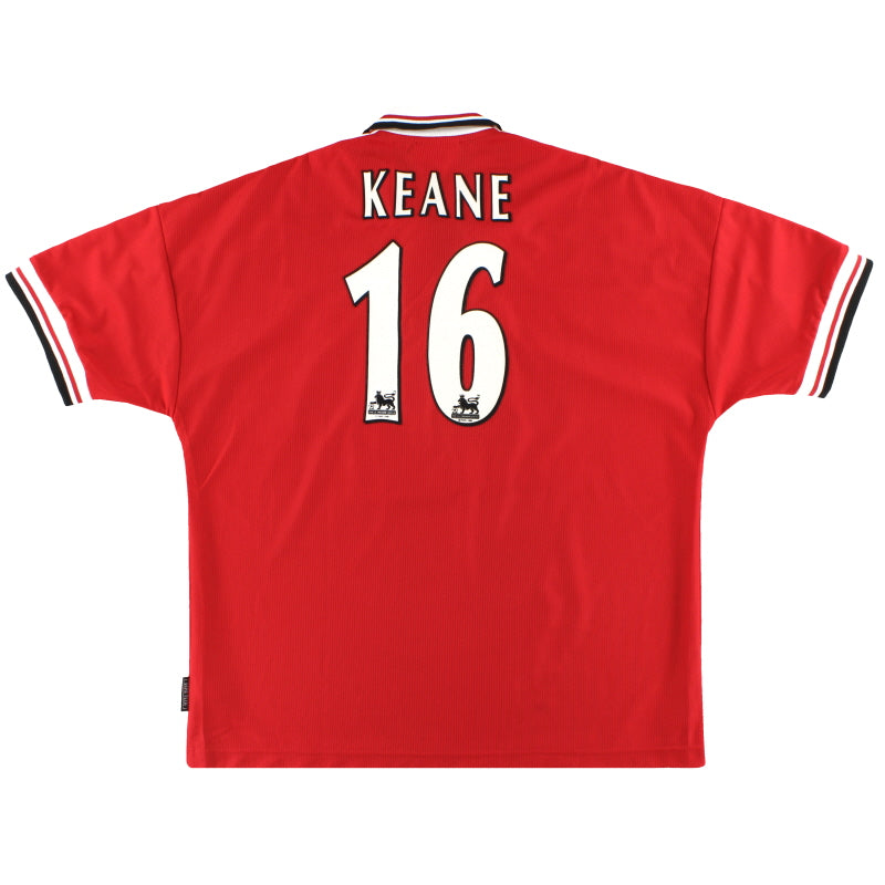 1998-00 Manchester United Umbro Home Shirt Keane #16 *Mint* XXL Football Shirt