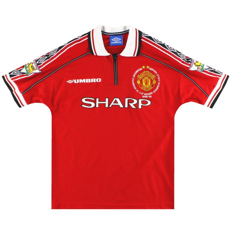 1998-00 Manchester United Umbro 'Treble Winners' Home Shirt