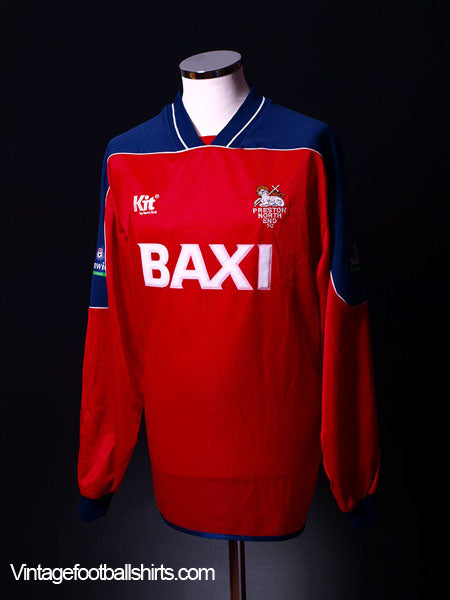 1998-00 Preston Away Shirt *Diaf Matchworn No24* XL Football Shirt