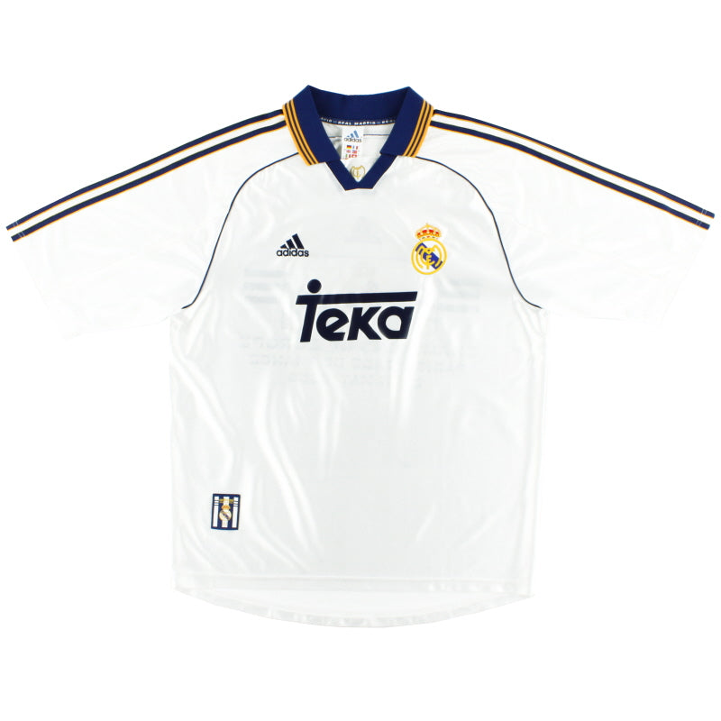 ウェア adidas 98-00 Real Madrid  kit M 1998-00 Real Madrid adidas Home Shirt L 612743 | Vintage Football