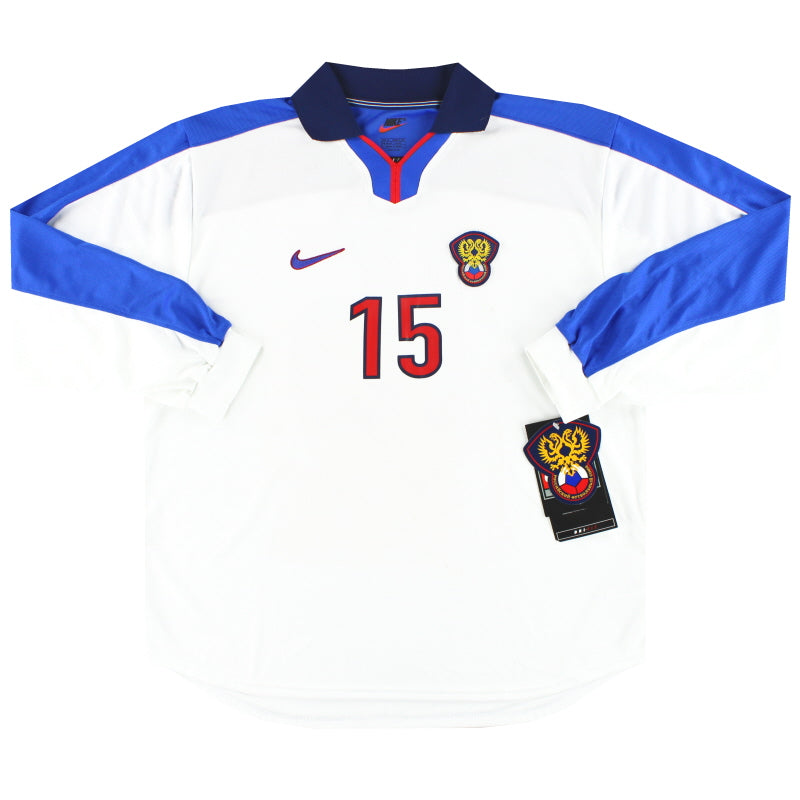 1998-00 Russia Nike Player Issue Home Shirt #15 L/S *w/tags* XL Football Shirt