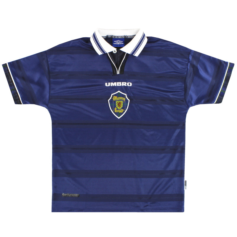 1998-00 Scotland Umbro Home Shirt L.Boys Football Shirt