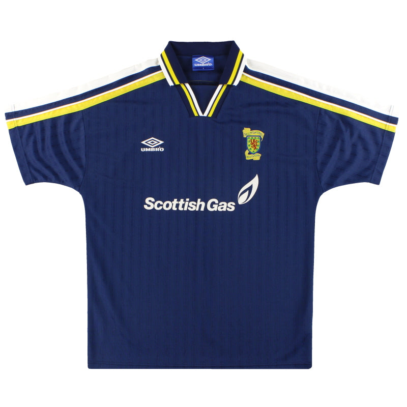 1998-00 Scotland Umbro Training Shirt *Mint* L | Vintage Football