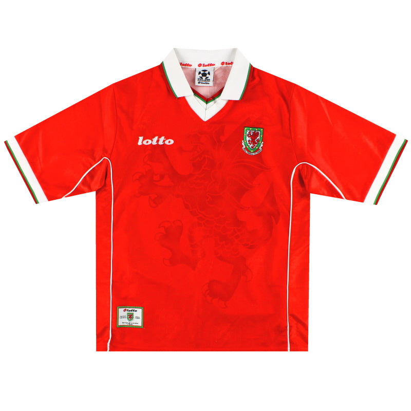 1998-00 Wales Lotto Home Shirt M Football Shirt