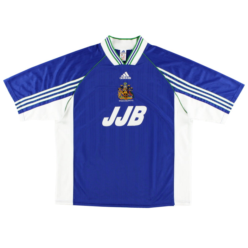 1998-00 Wigan adidas Home Shirt *Mint* L | Vintage Football Shirts