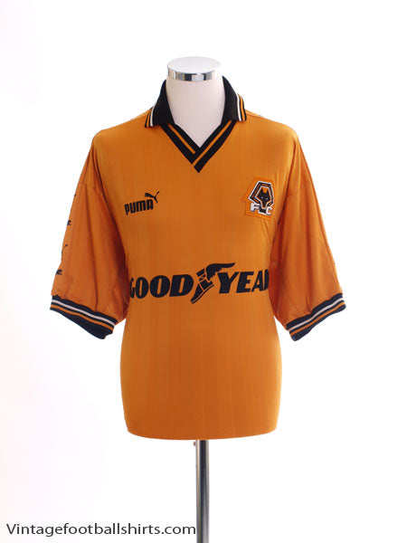 1998-00 Wolves Home Shirt L Football Shirt