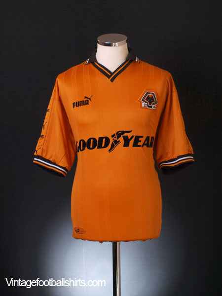 1998-00 Wolves Home Shirt S Football Shirt