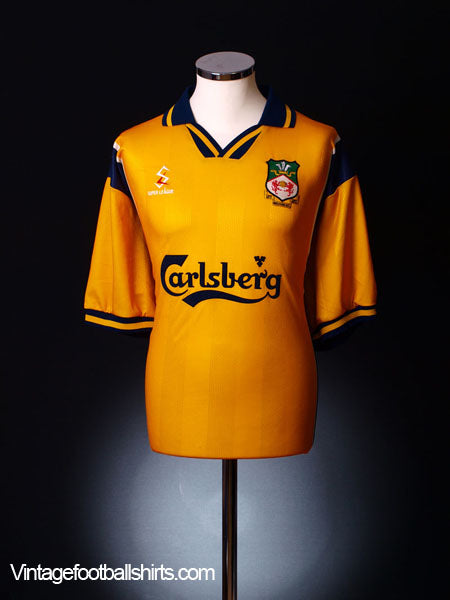 1998-00 Wrexham Match Worn Away Shirt #7 XL Football Shirt