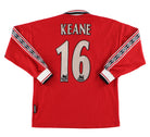 1998-00 Manchester United Umbro Home Shirt Keane #16 L/S