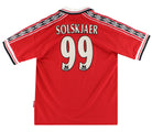1998-00 Manchester United Umbro 'CL Winners' Home Shirt Solskjaer #99 L