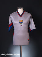 1998-01 Barcelona Away Shirt M Football Shirt