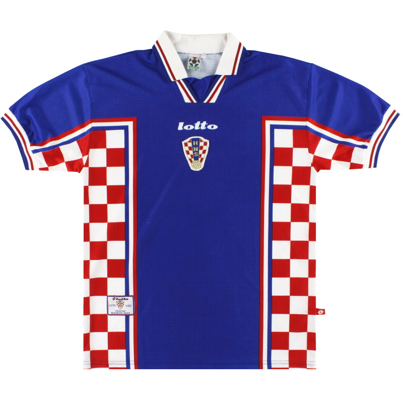 1998-01 Croatia Lotto Away Shirt L Football Shirt