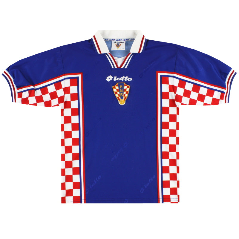 1998-01 Croatia Lotto Away Shirt L.Boys Football Shirt