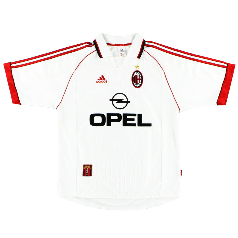 1998-99 AC Milan Match Worn Away Shirt Leonardo #18 XL | Vintage
