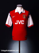 1998-99 Arsenal Home Shirt S Football Shirt