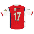 1998-99 Arsenal Home Shirt Petit #17 L.Boys Football Shirt