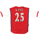 1998-99 Arsenal Nike Home Shirt Kanu #25 L Football Shirt