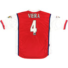 1998-99 Arsenal Nike Home Shirt Vieira #4 XL Football Shirt
