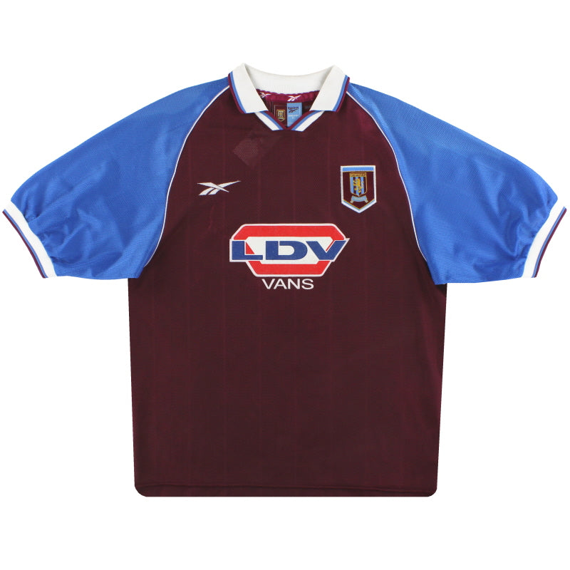 1998-99 Aston Villa Reebok Home Shirt M Football Shirt