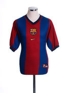 1998-99 Barcelona Home Shirt L Football Shirt