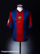 1998-99 Barcelona Home Shirt S Football Shirt