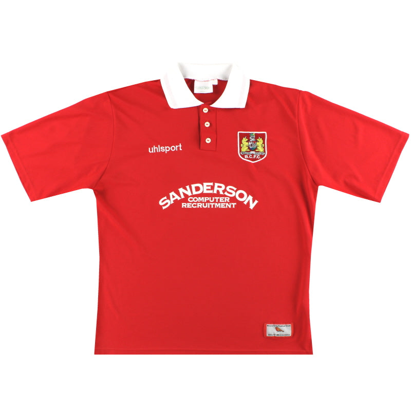 1998-99 Bristol City uhlsport Home Shirt L Football Shirt