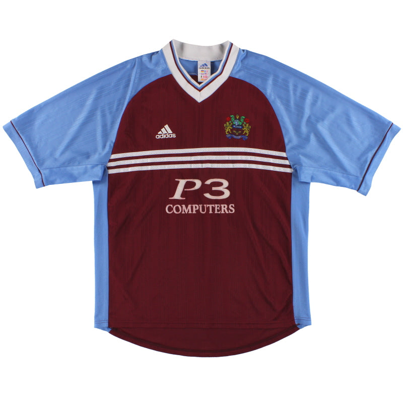 1998-99 Burnley adidas Home Shirt L Football Shirt