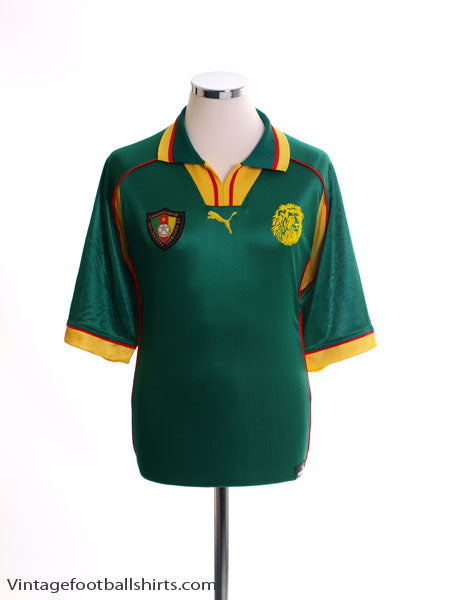 1998-99 Cameroon Home Shirt *Mint* L Football Shirt