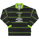 1998-99 Celtic Umbro Away Shirt L/S M Football Shirt