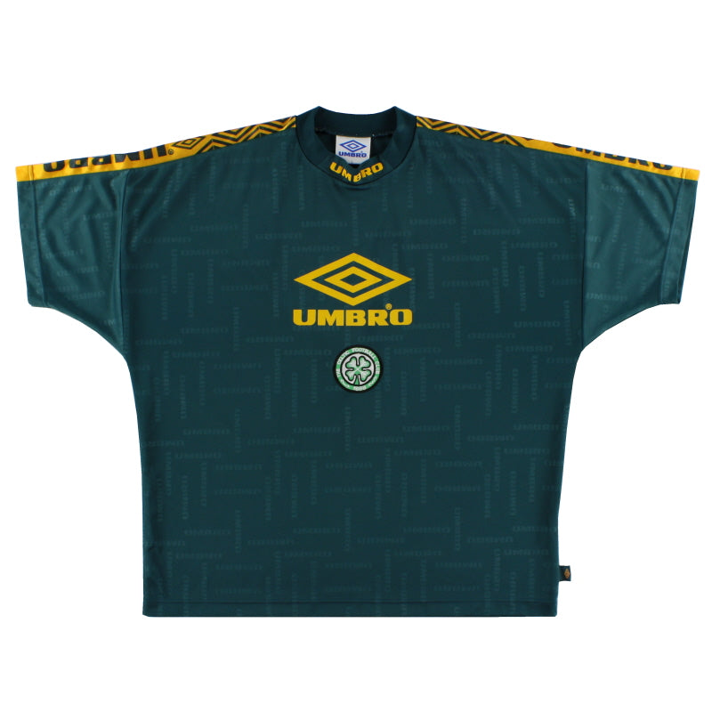 1998-99 Celtic Umbro Training Shirt *Mint* L Training Shirt