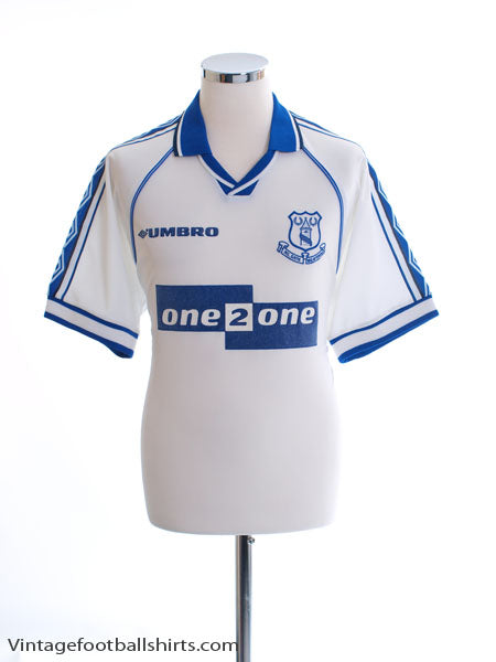 1998-99 Everton Away Shirt L Football Shirt