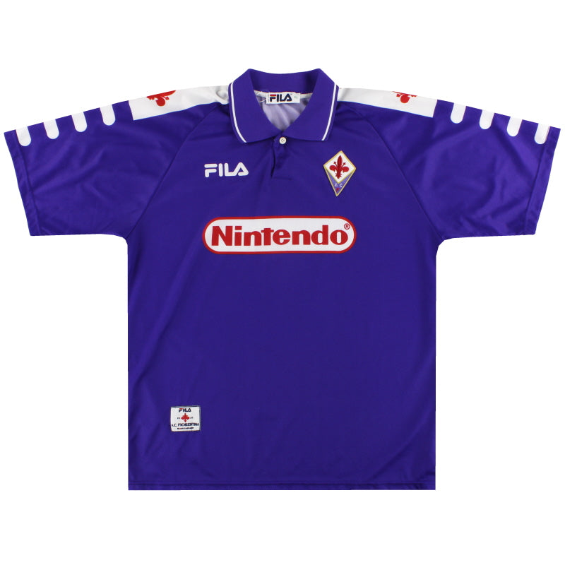 1998-99 Fiorentina Fila Home Shirt L | Vintage Football Shirts