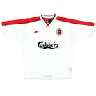 1998-99 Liverpool Reebok Away Shirt M Football Shirt