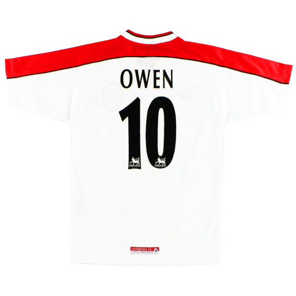 1998-99 Liverpool Away Shirt Owen #10 Y | Vintage Football Shirts