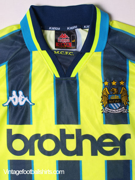 1998-99 Manchester City Away Shirt L | Vintage Football Shirts