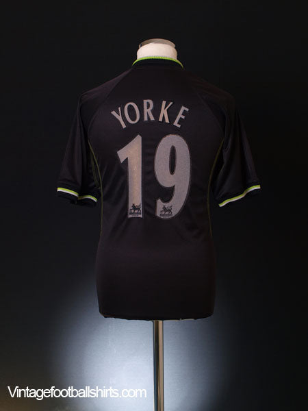 1998-99 Manchester United Third Shirt Yorke #19 M Football Shirt