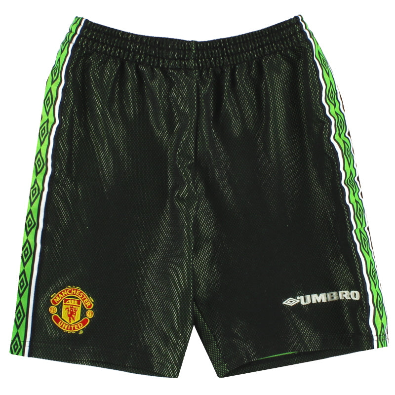 1998-99 Manchester United Umbro Goalkeeper Shorts Y Football Shirt